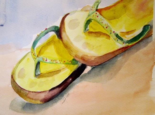 Art: Flip Flops No.3 by Artist Delilah Smith