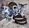 Art: Cows and Cookies: Polish Pottery LIX by Artist Heather Sims