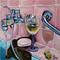 Art: Thinking Pink! A still life by Artist Heather Sims