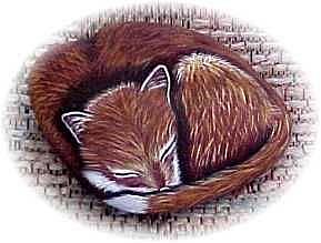 Art: Lil' Snoozer Fox Pup by Artist KiniArt