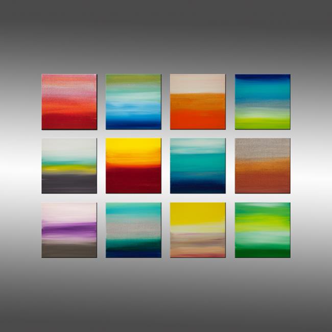 Art: Dreaming of 12 Sunsets by Artist Hilary Winfield