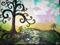 Art: Dusk in Swirlyville by Artist Aimee Marie Wheaton