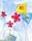 Art: Flowers in Swirlyville by Artist Aimee Marie Wheaton