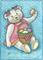 Art: EASTER EGG TEDDY by Artist Susan Brack