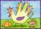 Art: HAND PRINT TURKEYS ARE THE BEST by Artist Susan Brack
