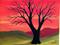 Art: TREE ALONE #2 SOLD by Artist christi lynn schwartzkopf