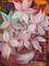 Art: WHITE CHRISTMAS POINSETTIAS SOLD by Artist Ke Robinson