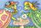 Art: TURTLE TEA PARTY by Artist Susan Brack
