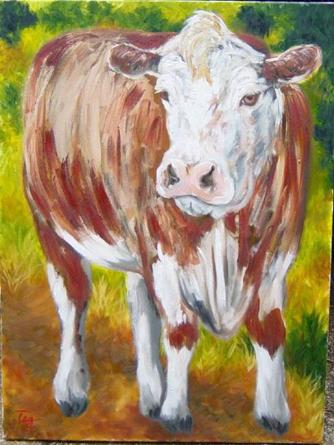 Art: Cow by Artist Tracey Allyn Greene