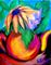 Art: Two Flowers in a Teapot by Artist Chris Jeanguenat