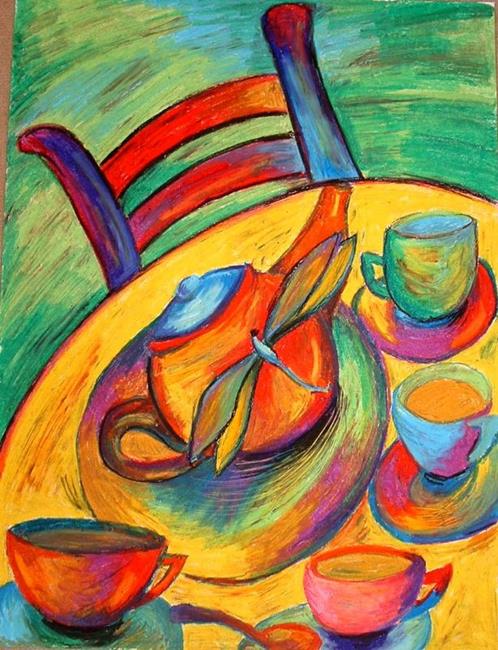 Art: Coffee Waiting by Artist Chris Jeanguenat