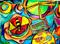 Art: Dragonfly, Honeybee, Vintage Garden Tea by Artist Chris Jeanguenat