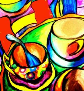 Detail Image for art Big Cafe Coffee Mugs