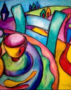 Detail Image for art Three Cups of Coffee