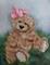 Art: TEDDY BEAR WITH BOW by Artist Kimbearly's Originals