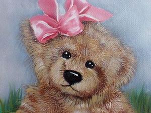 Detail Image for art TEDDY BEAR WITH BOW