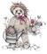 Art: Teddy Bear W/Watercan by Artist Kimbearly's Originals