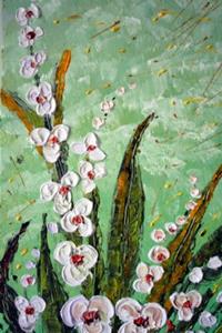 Detail Image for art WHITE ORCHIDS 