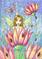 Art: Fairy in pink flower full by Artist Molly Harrison