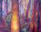 Art: Glowing Trees#2 by Artist Virginia Ann Zuelsdorf