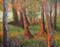 Art: Glowing Trees #3(sold) by Artist Virginia Ann Zuelsdorf