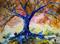 Art: Under the Blue Tree by Artist Laurie Justus Pace