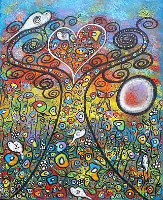 Art: Spreading Love And Peace by Artist Juli Cady Ryan