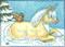 Art: LITTLE UNICORN AND FRIEND by Artist Susan Brack