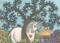 Art: PEAR TREE AND UNICORN by Artist Susan Brack