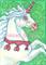 Art: UNICORN VALENTINE STALLION by Artist Susan Brack