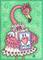 Art: PRETTY IN PINK VALENTINE - Flamingo by Artist Susan Brack