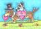 Art: HAPPY VALENTINE'S DAY Cat And Dog by Artist Susan Brack