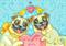 Art: LOVE BIRDS by Artist Susan Brack