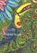 Art: TOUCAN TREE OF LIFE Hearts by Artist Susan Brack