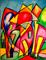 Art: Hearts and Houses by Artist Chris Jeanguenat