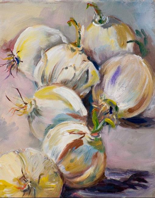 Art: A study of Onions by Artist Delilah Smith