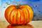 Art: Pumpkin and Bees-Sold by Artist Delilah Smith