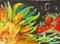 Art: Sunflower and Vegetables by Artist Delilah Smith