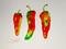 Art: Three Jalapenos by Artist Delilah Smith