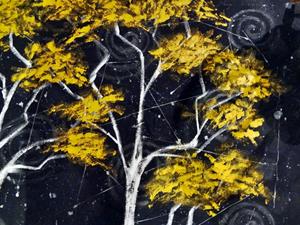 Detail Image for art Birches on Granite Peak Detail Image for art Birches on Granite Peak
