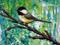 Art: Chicadee (SOLD) by Artist Vicky Helms