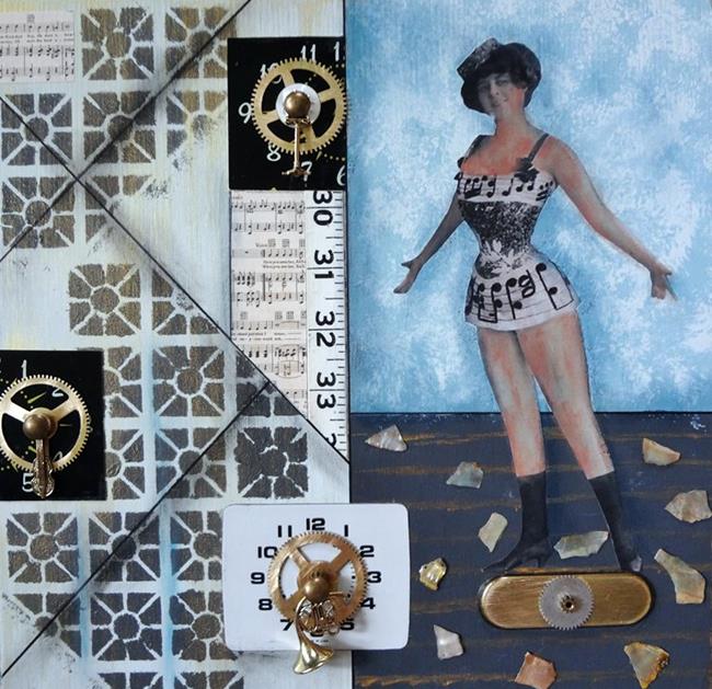 Art: Annabelle Feels the Music by Artist Vicky Helms