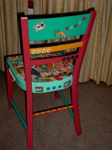 Detail Image for art TIME TO PLAY chair SOLD Detail Image for art TIME TO PLAY chair SOLD