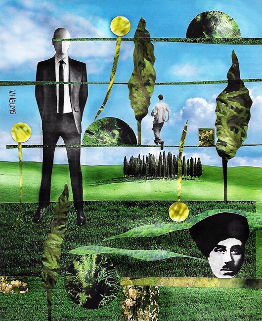 Art: Green is My Heart by Artist Vicky Helms