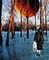Art: Relationship Series   On Thin Ice by Artist Vicky Helms