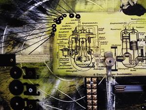 Detail Image for art (SOLD) DENIS PAPIN COLLAGE Detail Image for art (SOLD) DENIS PAPIN COLLAGE