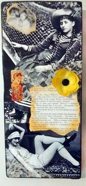 Art: Colette Collage 3 (SOLD) by Artist Vicky Helms