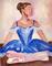 Art: Dancer in Blue by Artist Jennifer Love Artwork