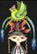 Art: Parrot Tree Hat by Artist Lori Rase Hall