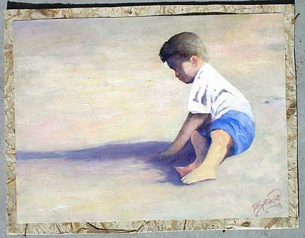 Art: Sunny Day in the Sand by Artist Deborah Sprague